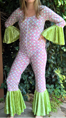 Picture of 1970s Retro ABBA Spandex Jumpsuit