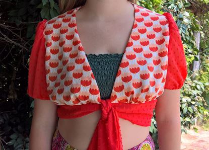 Picture of 1970s Retro ABBA Look  Crop Top