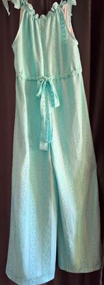 Picture of 1970s Retro ABBA  Lace  Halterneck Jumpsuit